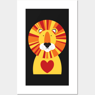 Lion heart Posters and Art